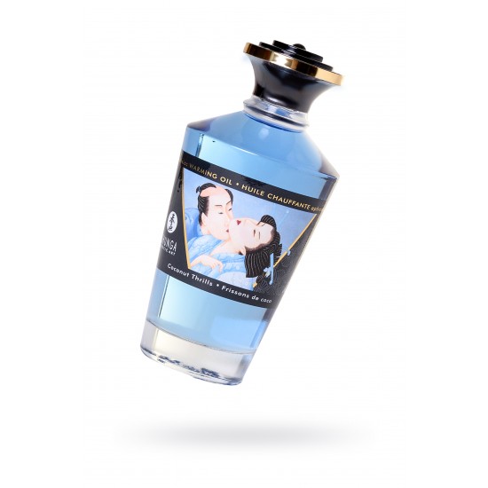 Масло для массажа Shunga Coconut Thrills, разогревающее, с ароматом кокоса, 100 мл Масло для массажа Shunga Coconut Thrills, разогревающее, с ароматом кокоса, 100 мл