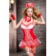 Костюм медсестры Candy Girl Gesabelle (платье, перчатки, стринги, чулки, чокер, головной убор, банты Костюм медсестры Candy Girl Gesabelle (платье, перчатки, стринги, чулки, чокер, головной убор, банты