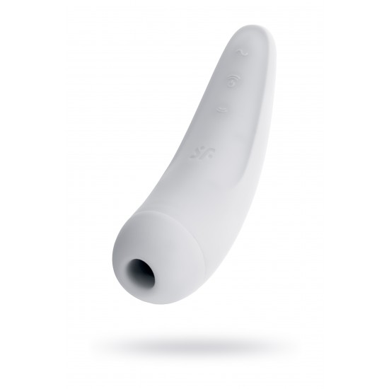 Вакуум-волновой бесконтактный стимулятор клитора Satisfyer Curvy 2+, Силикон, Белый, 14,3 см Вакуум-волновой бесконтактный стимулятор клитора Satisfyer Curvy 2+, Силикон, Белый, 14,3 см