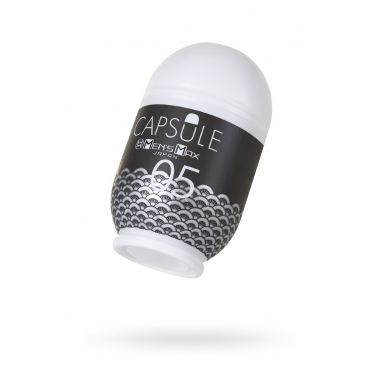 Мастурбатор нереалистичный, CAPSULE 05, Ougi, MensMax, TPE, черный, 8 см Мастурбатор нереалистичный, CAPSULE 05, Ougi, MensMax, TPE, черный, 8 см
