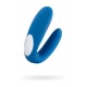 Многофункциональный стимулятор для пар Satisfyer Partner Whale, силикон, голубой, 17см Многофункциональный стимулятор для пар Satisfyer Partner Whale, силикон, голубой, 17см
