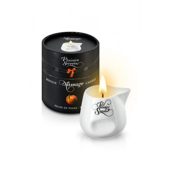 MASSAGE CANDLE PEACH 80ML Свеча с массажным маслом Персик 80 мл MASSAGE CANDLE PEACH 80ML Свеча с массажным маслом Персик 80 мл