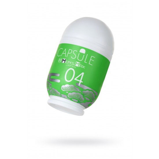 Мастурбатор нереалистичный, CAPSULE 04, Matsu, MensMax, TPE, зеленый, 8 см Мастурбатор нереалистичный, CAPSULE 04, Matsu, MensMax, TPE, зеленый, 8 см