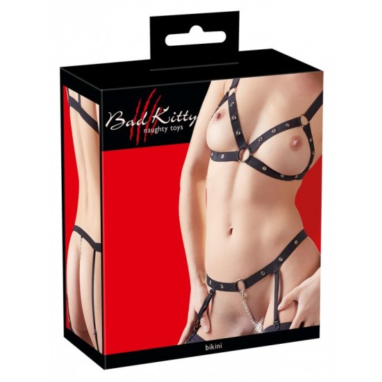 Комплект эластичная сбруя-бикини Bad Kitty Strap Bikini Комплект эластичная сбруя-бикини Bad Kitty Strap Bikini