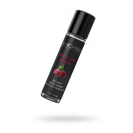 Лубрикант WICKED AQUA Cherry, со вкусом сладкой вишни, 30 мл Лубрикант WICKED AQUA Cherry, со вкусом сладкой вишни, 30 мл