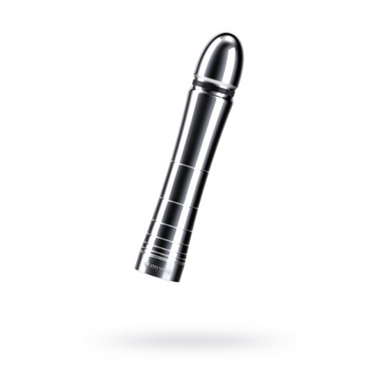 Фаллоимитатор Mystim Glossy Glen, электростимуляция, хирургическая сталь, 14 см Фаллоимитатор Mystim Glossy Glen, электростимуляция, хирургическая сталь, 14 см