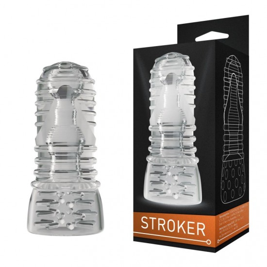 Маструбатор двухсторонний STROKER прозрачный №3 Маструбатор двухсторонний STROKER прозрачный №3