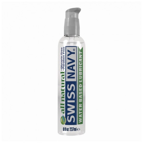 8oz 237мл. Лубрикант All Natural Swiss Navy гипоаллергенный 8oz 237мл. Лубрикант All Natural Swiss Navy гипоаллергенный