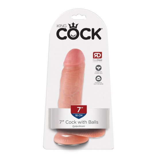 7 Cock with Balls Фаллоимитатор реалистик на присоске 7 Cock with Balls Фаллоимитатор реалистик на присоске