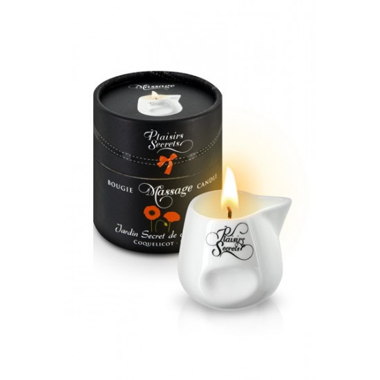 BOUGIE MASSAGE COQUELICOT 80ML Свеча с массажным маслом Мак 80 мл BOUGIE MASSAGE COQUELICOT 80ML Свеча с массажным маслом Мак 80 мл
