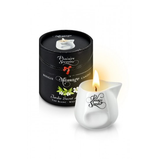MASSAGE CANDLE WHITE TEA 80ML Свеча с массажным маслом Белый чай 80 мл MASSAGE CANDLE WHITE TEA 80ML Свеча с массажным маслом Белый чай 80 мл