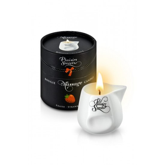 MASSAGE CANDLE STRAWBERRY 80ML Свеча с массажным маслом Клубника 80 мл MASSAGE CANDLE STRAWBERRY 80ML Свеча с массажным маслом Клубника 80 мл