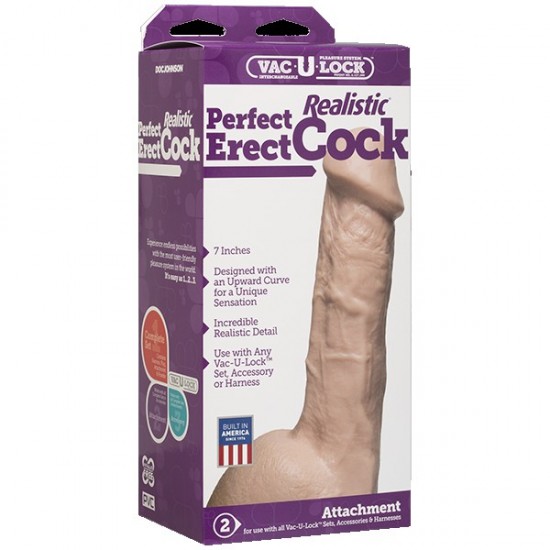 7 Реалистичная насадка. Харнесс Vac-U-Lock™ - 7 Realistic Perfect Erect Cock - Van 7 Реалистичная насадка. Харнесс Vac-U-Lock™ - 7 Realistic Perfect Erect Cock - Van