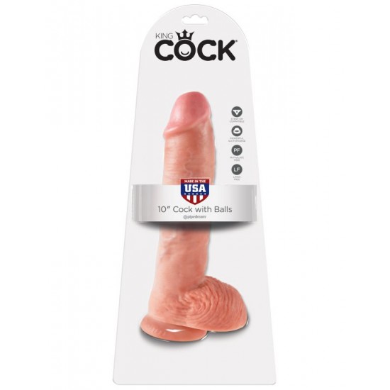Фаллоимитатор-гигант King Cock 10 Cock with Balls Фаллоимитатор-гигант King Cock 10 Cock with Balls