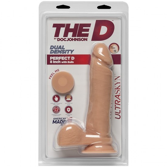 The D™ - Perfect D 8 - Vanilla Фаллоимитатор на литой присоске The D™ - Perfect D 8 - Vanilla Фаллоимитатор на литой присоске