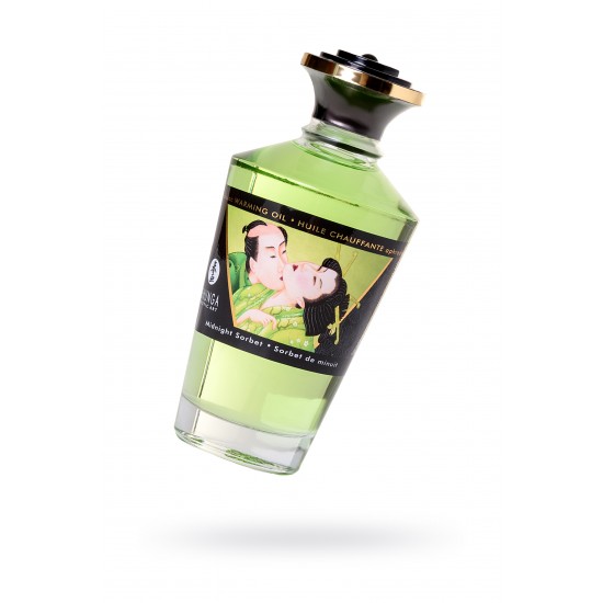 Масло для массажа Shunga Midnight Sorbet, разогревающее, с ароматом щербета, 100 мл Масло для массажа Shunga Midnight Sorbet, разогревающее, с ароматом щербета, 100 мл