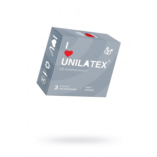 Презервативы Unilatex Ribbed №3 ребристые Презервативы Unilatex Ribbed №3 ребристые
