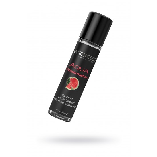 Лубрикант WICKED AQUA Watermelon, со вкусом освежающего арбуза, 30 мл Лубрикант WICKED AQUA Watermelon, со вкусом освежающего арбуза, 30 мл