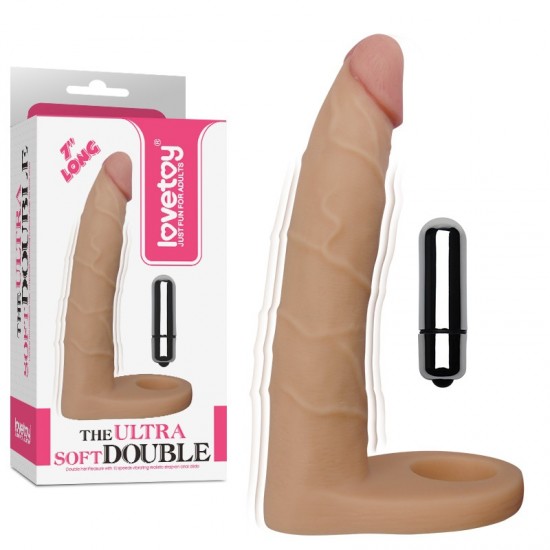 Вибронасадка на пенис The Ultra Soft Double-Vibrating Вибронасадка на пенис The Ultra Soft Double-Vibrating