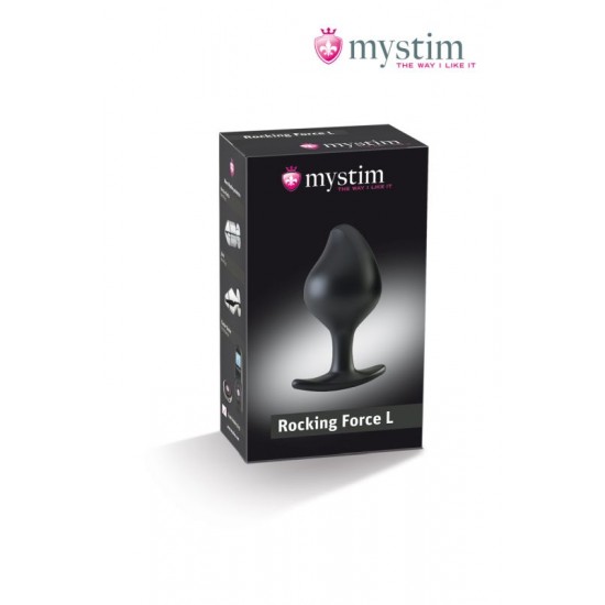 Анальная пробка с электростимуляцией Mystim e-stim butt plug Rocking Force L Анальная пробка с электростимуляцией Mystim e-stim butt plug Rocking Force L