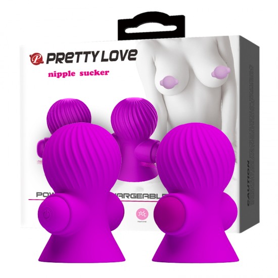 Baile Pretty Love Nipple Sucker Перезаряжаемые виброприсоски на соски Baile Pretty Love Nipple Sucker Перезаряжаемые виброприсоски на соски