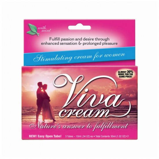 30мл (3 тюбика) Крем VivaCream стимулирующий для женщин 30мл (3 тюбика) Крем VivaCream стимулирующий для женщин