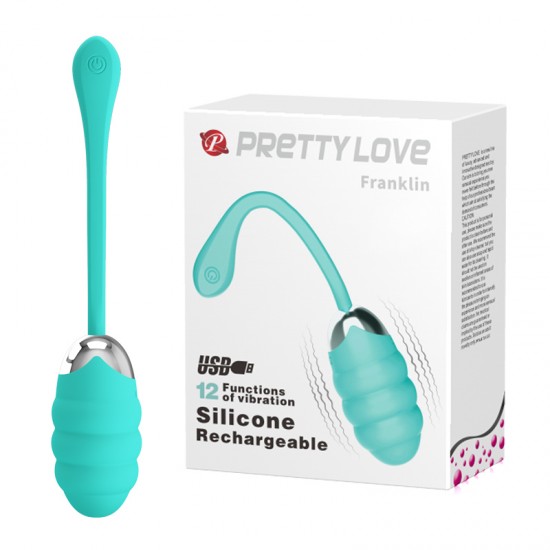 Вибромассажер-яичко PrettyLove Franklin морск.волна Вибромассажер-яичко PrettyLove Franklin морск.волна