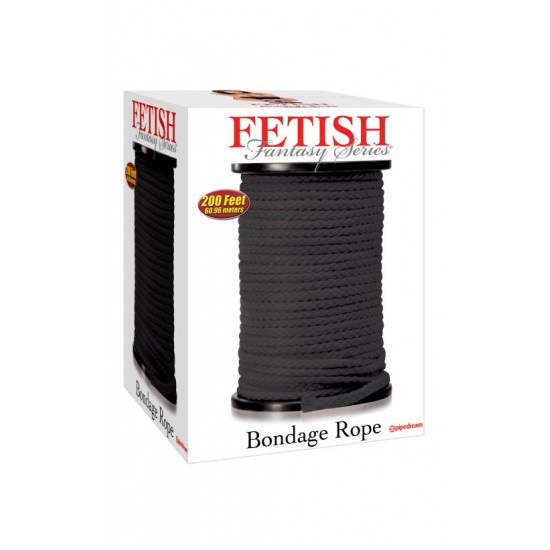 Веревка для фиксации в катушке Fetish Fantasy Series Bondage Rope 200 Feet - Black Веревка для фиксации в катушке Fetish Fantasy Series Bondage Rope 200 Feet - Black