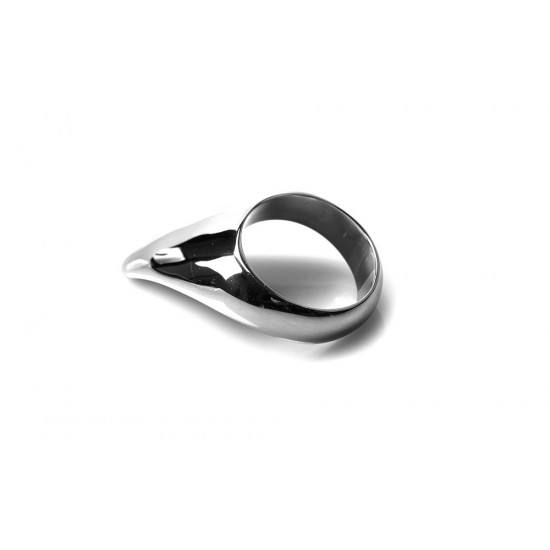 Металлическое эрекционное кольцо 45 мм Teardrop Cockring - 45 mm Металлическое эрекционное кольцо 45 мм Teardrop Cockring - 45 mm