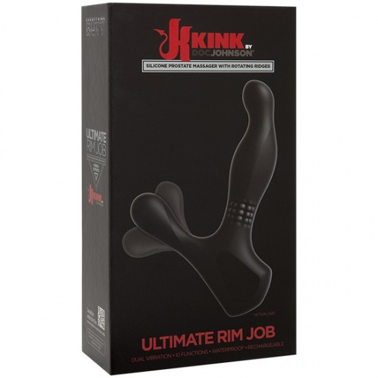Вибромассажер простаты эргономичной формы с функцией римминг KINK - Ultimate Rim Job Вибромассажер простаты эргономичной формы с функцией римминг KINK - Ultimate Rim Job
