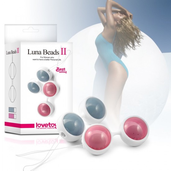 Комплект тренажера Кегеля, вагинальные шарики Luna Beads II Kegel Ball Комплект тренажера Кегеля, вагинальные шарики Luna Beads II Kegel Ball