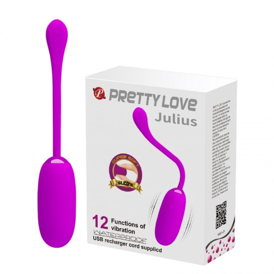 Вибромассажер-яичко PrettyLove Julius фиол. Вибромассажер-яичко PrettyLove Julius фиол.