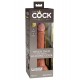 Кофейный фаллоимитатор 7 Silicone Dual Density Cock - 21 см.