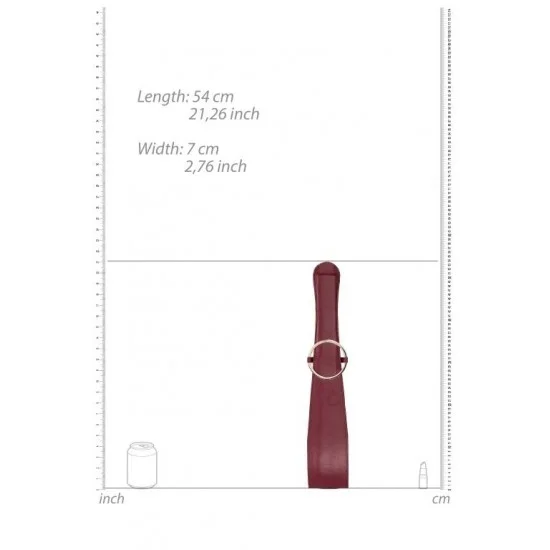 Бордовая шлепалка Belt Flogger - 54 см. OU591BUR Бордовая шлепалка Belt Flogger - 54 см. OU591BUR