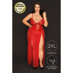 Комбинация и стринги Candy Girl Tabitha, красные, 2XL Комбинация и стринги Candy Girl Tabitha, красные, 2XL