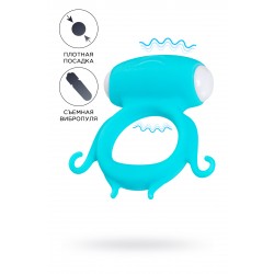 Виброкольцо на пенис A-Toys by TOYFA Sair, силикон, голубое, Ø 2,6 см Виброкольцо на пенис A-Toys by TOYFA Sair, силикон, голубое, Ø 2,6 см