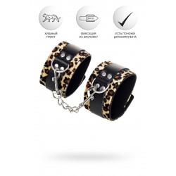 Наручники Anonymo #0102, PU кожа, принт, 19,5 см Наручники Anonymo #0102, PU кожа, принт, 19,5 см