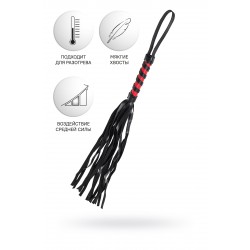 Флоггер Anonymo #0004, PU кожа, черный, 45 см Флоггер Anonymo #0004, PU кожа, черный, 45 см