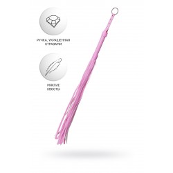 Флоггер Anonymo #0006, PU кожа, розовый, 64 см Флоггер Anonymo #0006, PU кожа, розовый, 64 см