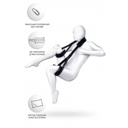 Стропа фиксирующая Anonymo, PU кожа, черная, 145 см Стропа фиксирующая Anonymo, PU кожа, черная, 145 см