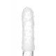 Нереалистичный мастурбатор TENGA Pocket Block Edge, TPE, белый, 7,5 см