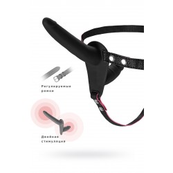 Страпон на креплении Black&Red by TOYFA, силикон, черный, 24 см Страпон на креплении Black&Red by TOYFA, силикон, черный, 24 см