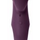 Вибратор с клиторальным стимулятором KOKOS SMON, силикон, фиолетовый, 23 см