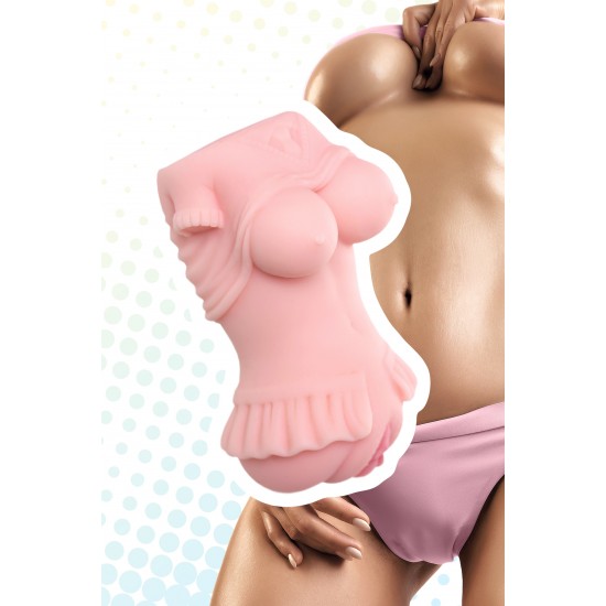 Мастурбатор реалистичный TOYFA Juicy Pussy Little flower, TPE, телесный, 11,5 см