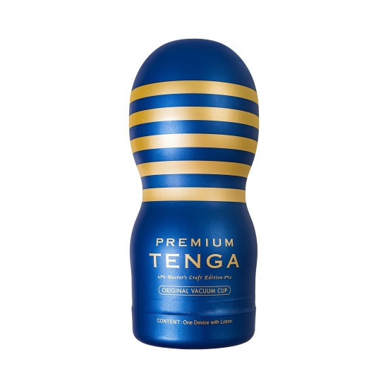 Нереалистичный мастурбатор TENGA  PREMIUM Original Vacuum CUP , TPE, белый, 15,5 см