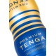 Нереалистичный мастурбатор TENGA  PREMIUM Dual Sensation CUP , TPE, белый, 15,5 см