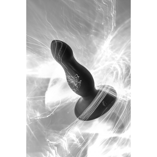 Анальная втулка TOYFA POPO Pleasure Antlia, силиконовая, черная,10,5 см