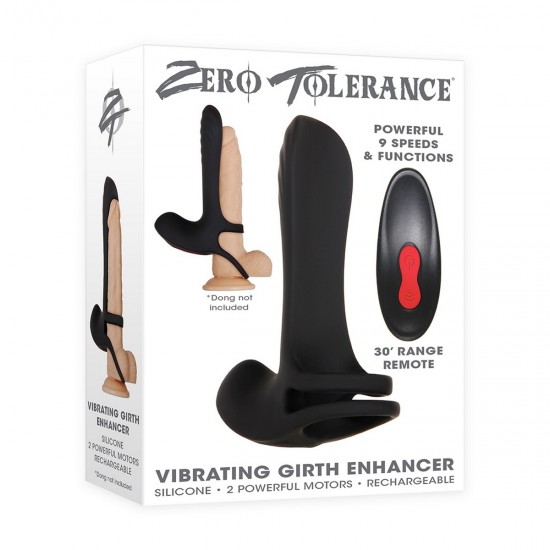 Zero Tolerance VIBRATING GIRTH ENHANCER Эрекционное кольцо-сбруя с пультом ДУ