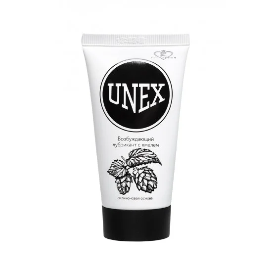 Возбуждающий лубрикант с хмелем на силиконовой основе Unex - 50 мл. FR-203