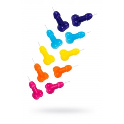 Набор свечи мини пенис Pecado BDSM ,10шт в упаковке Набор свечи мини пенис Pecado BDSM ,10шт в упаковке